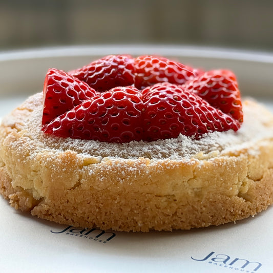 Strawberry Bakewell Cookie